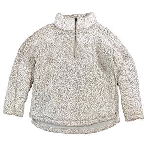 Miami Sherpa Pullover jacket quarter zip with pockets super soft and cozy size S